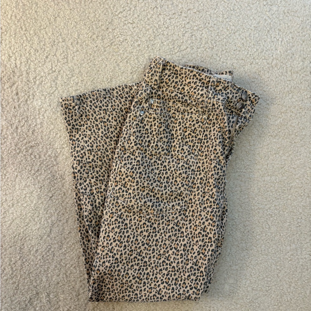 Anthropologie Pilcro Leopard Print Jeans